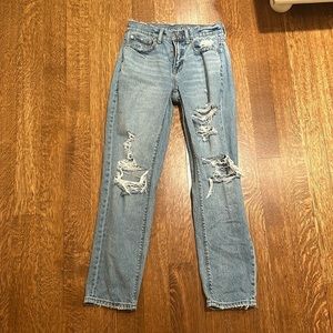 American eagle mid rise straight jeans
